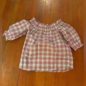 Kate Spade Multicolor Plaid Blouse